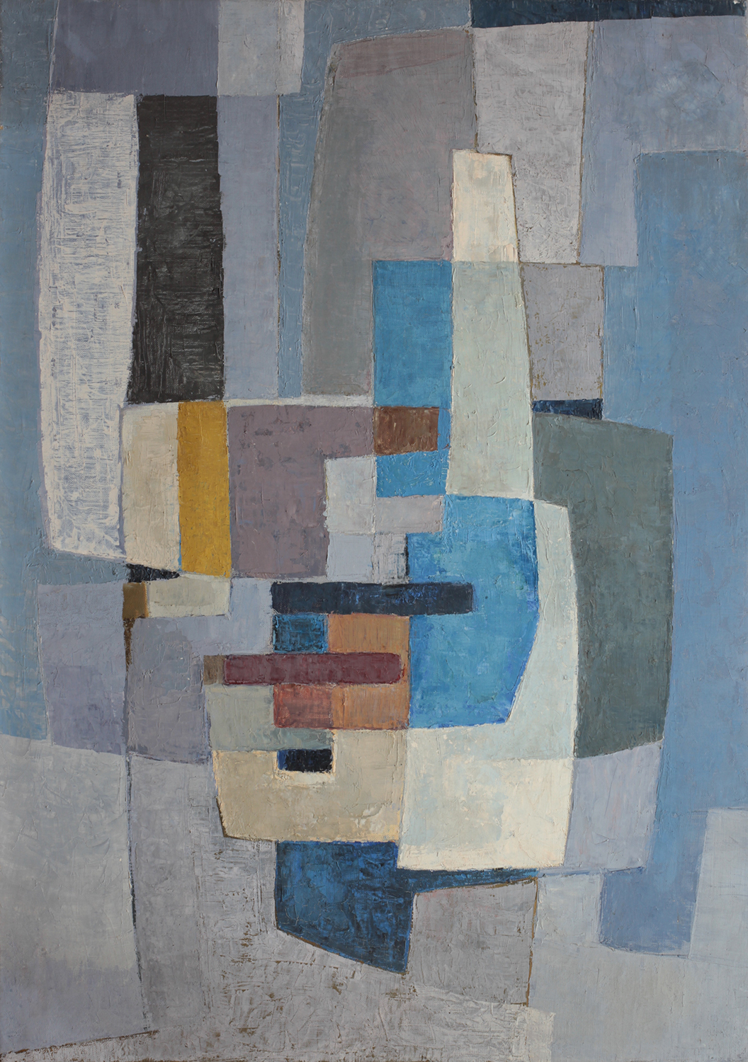 1966-2_Composition dominante bleue_1966_71.8x51_huile sur toile