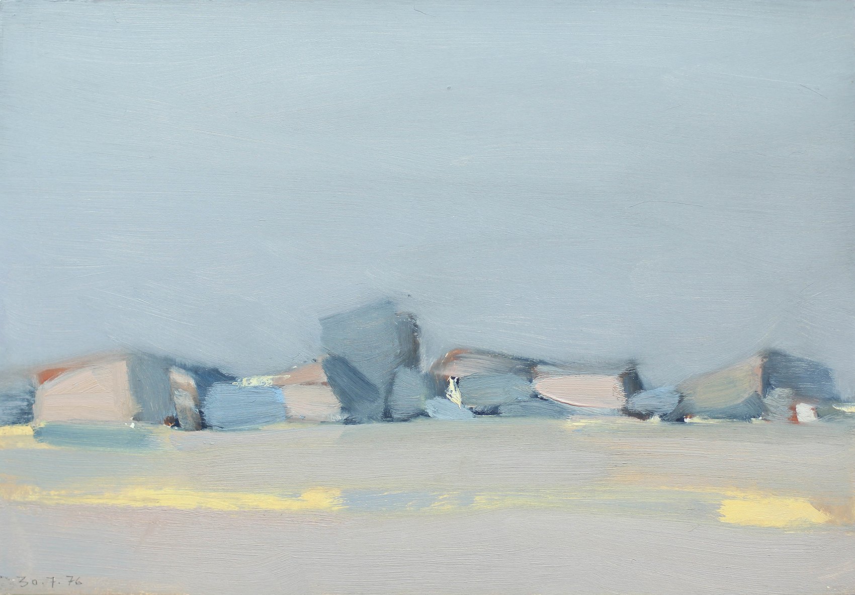 1976-3-E:CLA4_Paysage bleu_30.7.76_26x37.5_huile sur papier.jpg 17-56-17-852