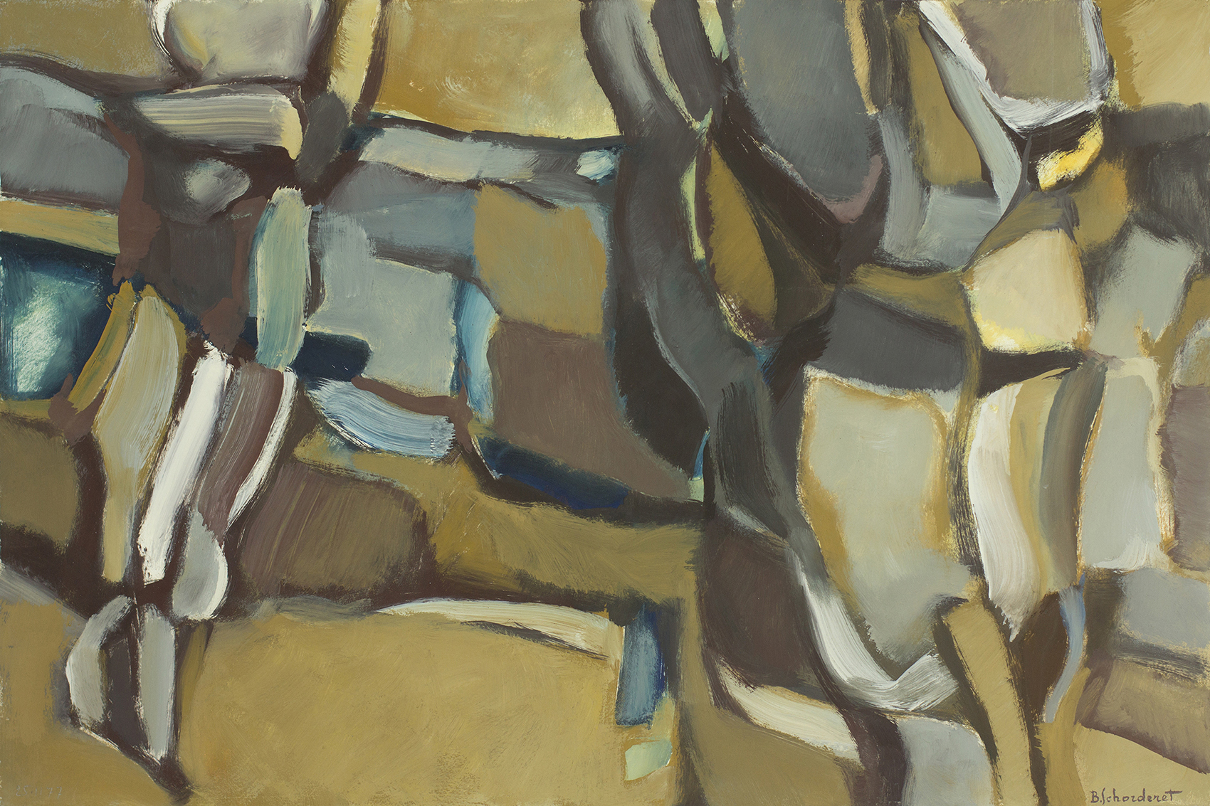 Bschorderet_1977-2-M_Paysage_25.11.77_37.5x57_huile sur papier