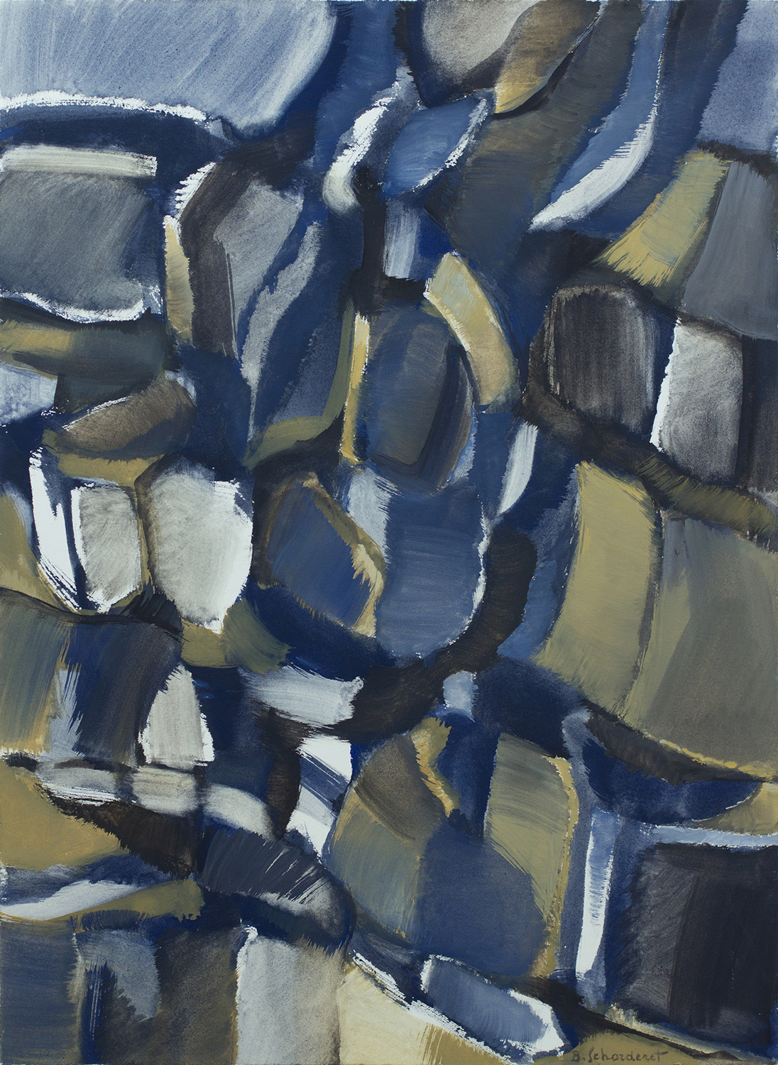 Bschorderet_1977-5-O_24.10.77_52x38_gouache sur papier