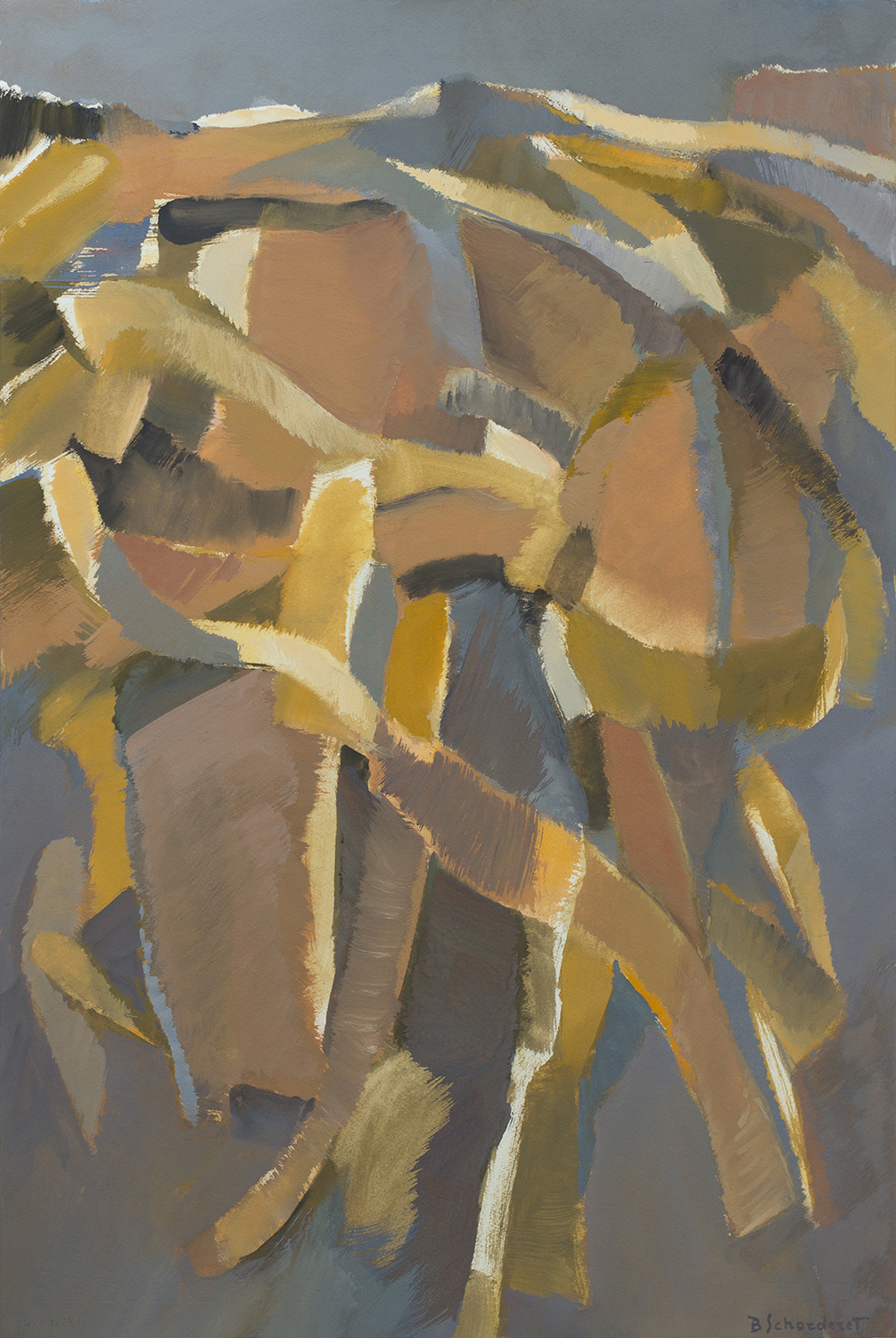 Bschorderet_1978-1-P_16.2.78_56.5x38_gouache sur papier