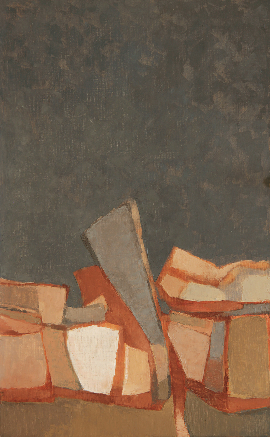 Bschorderet_1978-9-C7_Crépuscule méditerranéen_1978_72.5x46_huile sur toile