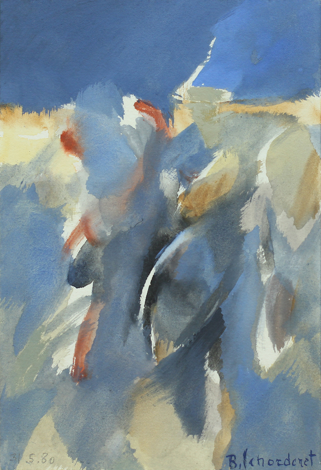 Bschorderet_1980-3-A_31.5.80_17x11.5_gouache sur papier