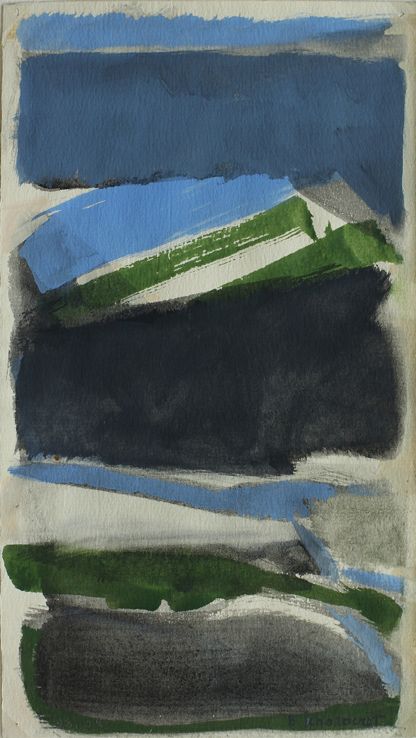 Bschorderet_1981-1-A_23.10.81_25.5×14.5_gouache sur papier