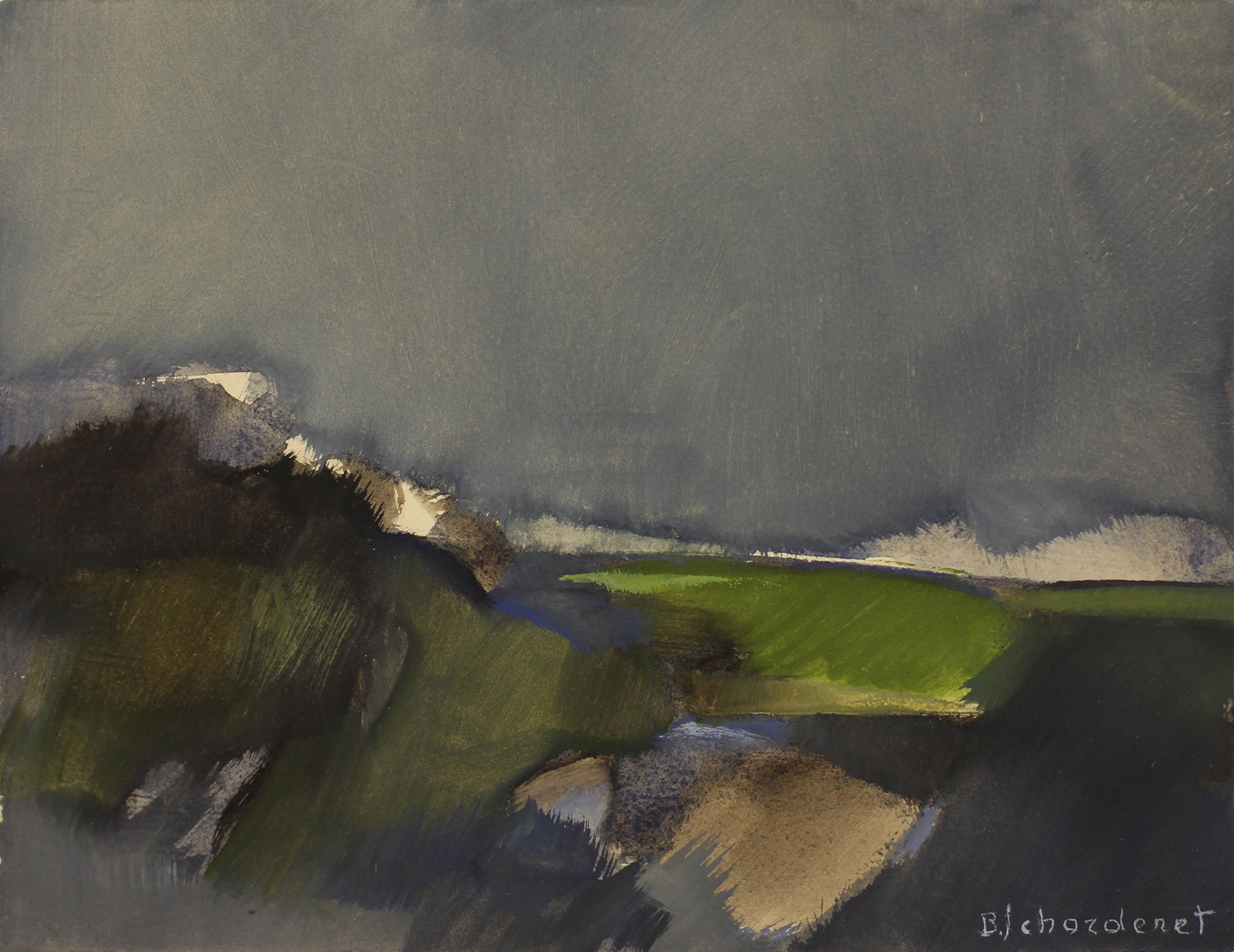 Bschorderet_1981-11-E:CLA4_28.5.81_20x26_gouache sur papier