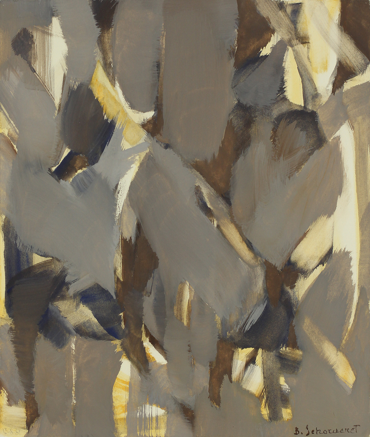 Bschorderet_1981-8_Lumière et ombres_13.8.81_gouache sur papier