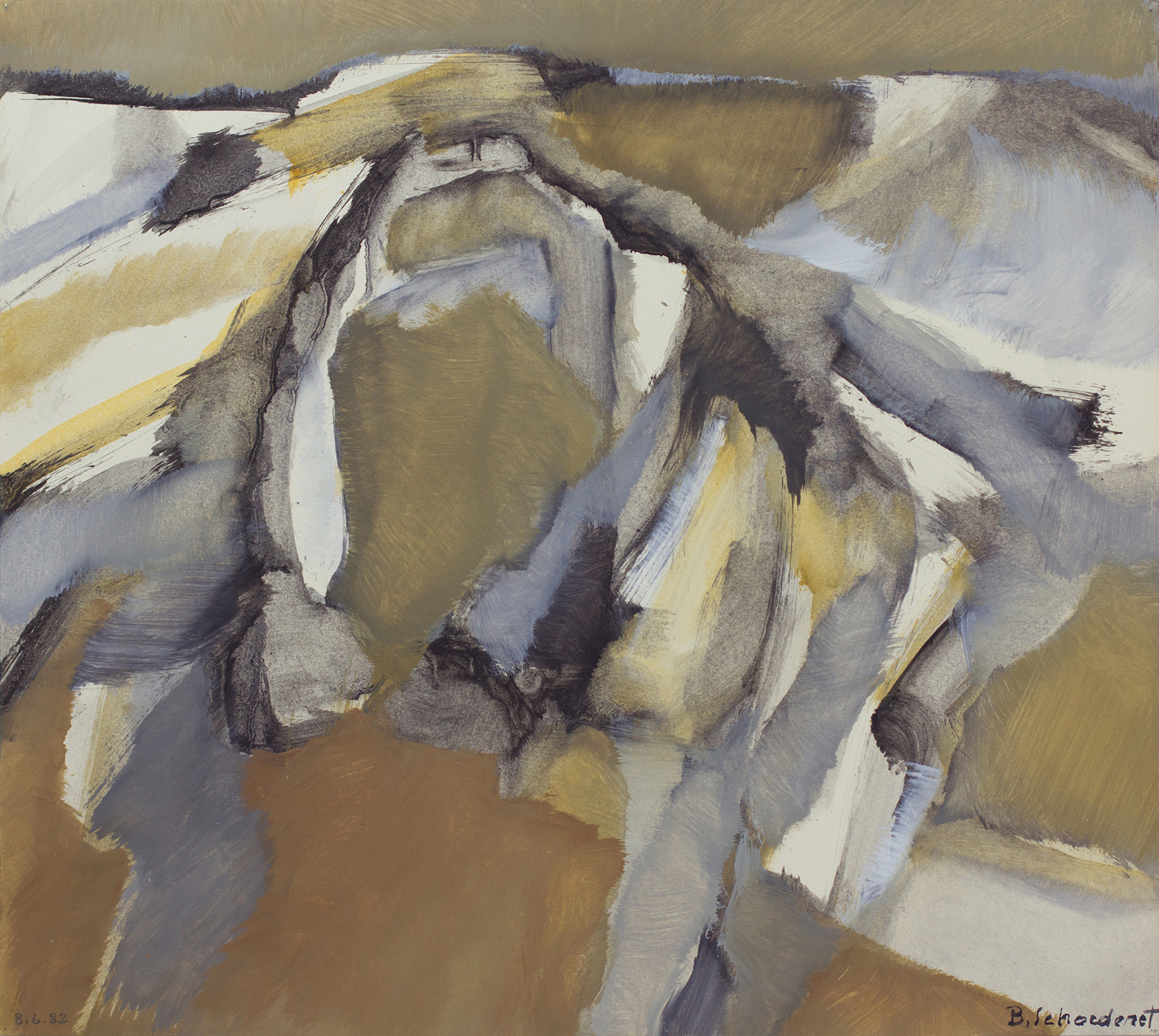 Bschorderet_1982-2-P_8.6.82_38x42.3_gouache sur papier