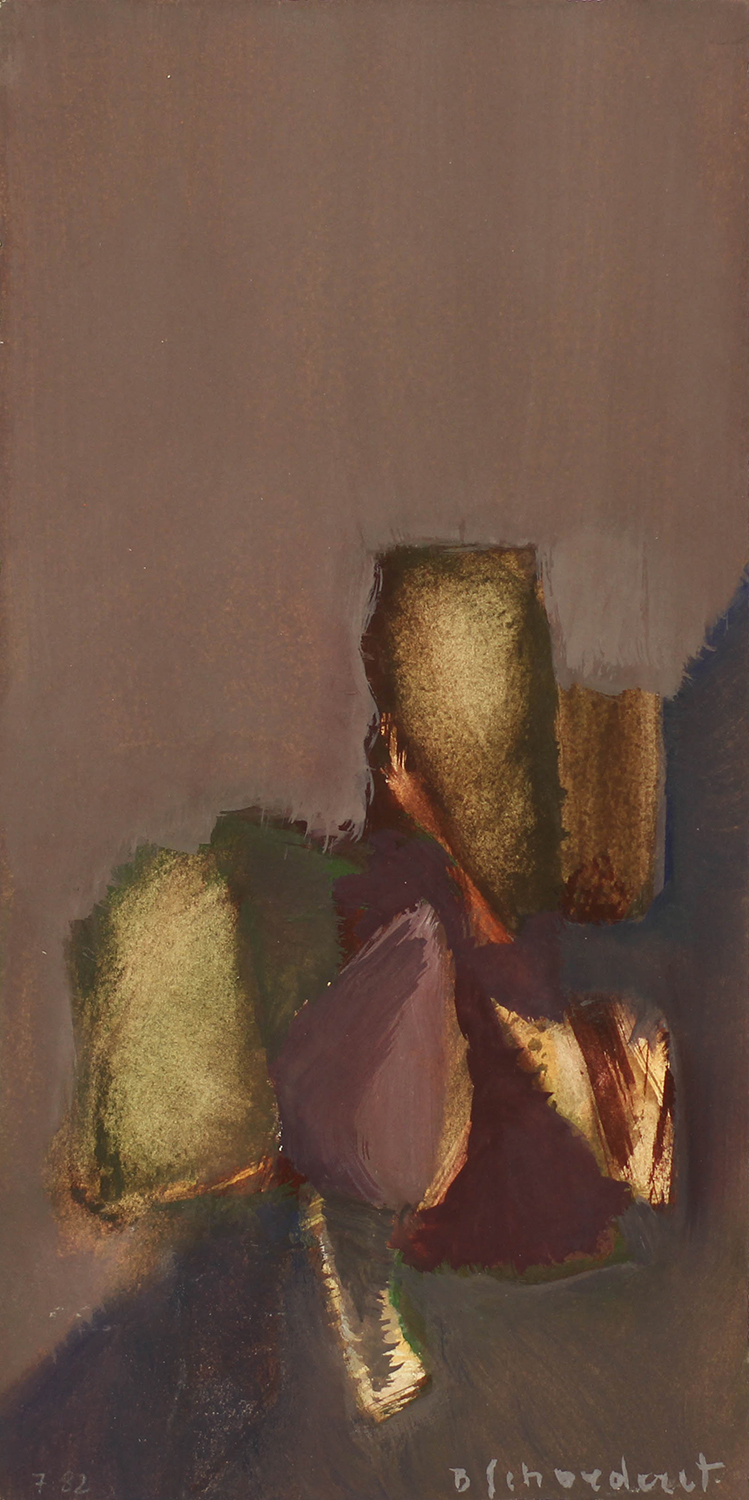 Bschorderet_1982-8-E:CLA4_7.82_25.5×12.5_gouache sur papier