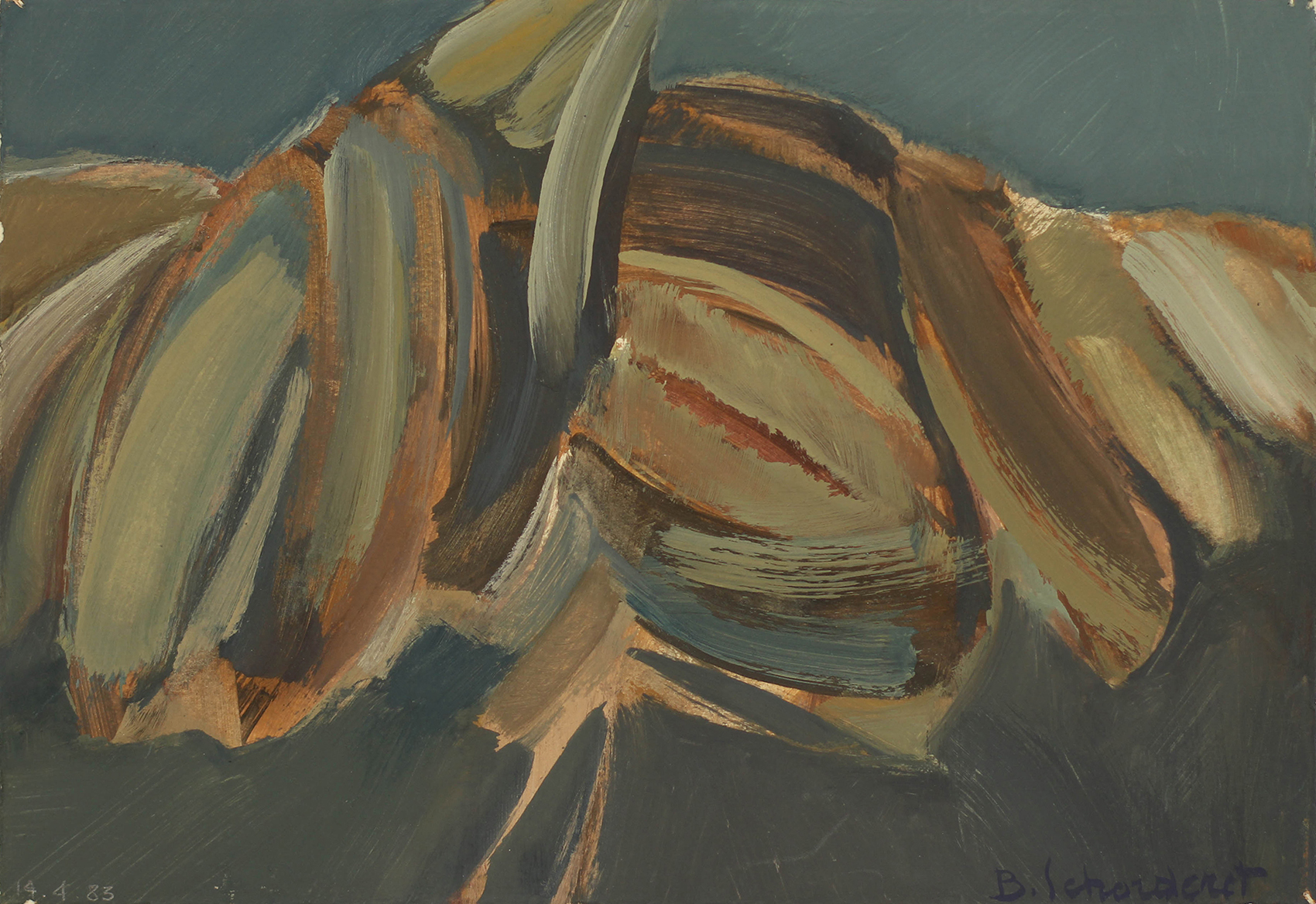 Bschorderet_1983-5-E:CLA4_14.4.83_17.5x26_gouache sur papier