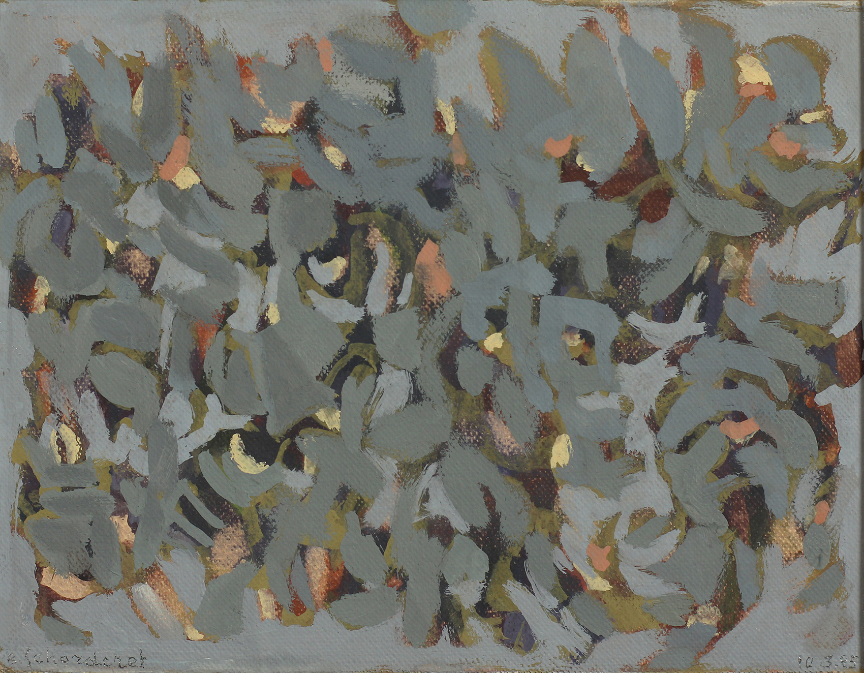 Bschorderet_1985-1-Q_10.3.85_16x21_gouache sur papier