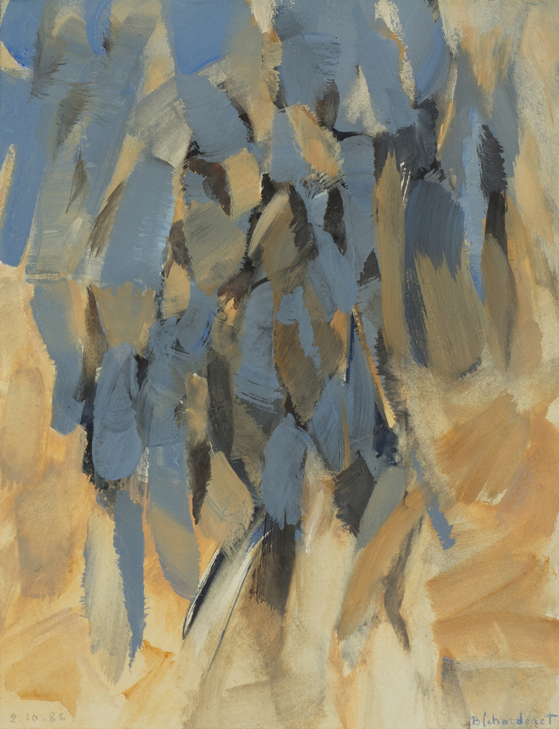 Bschorderet_1986-1-A_02.10.86_26x20_gouache sur papier