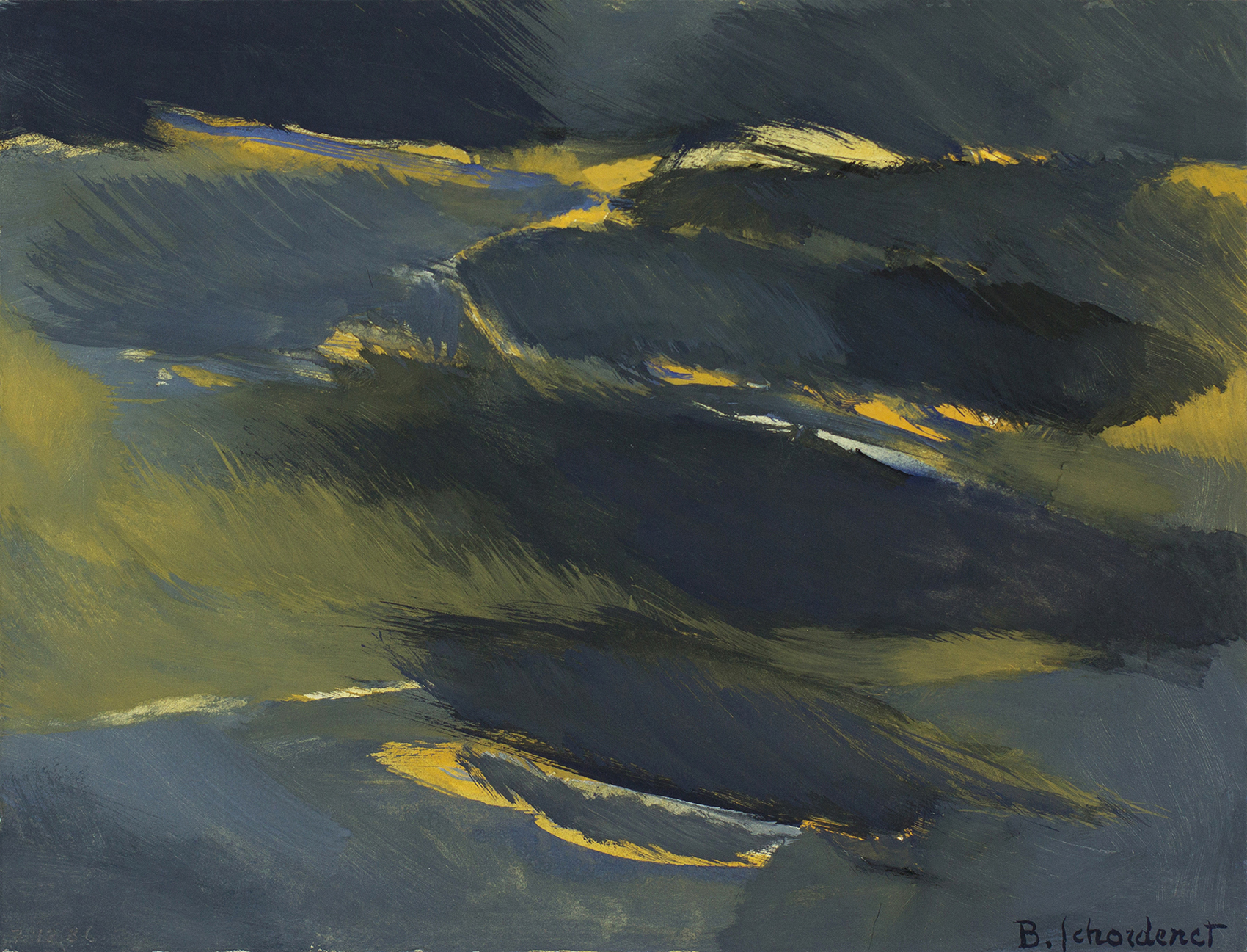 Bschorderet_1986-4-K_Ombres_7.12.86_20x26_gouache sur papier