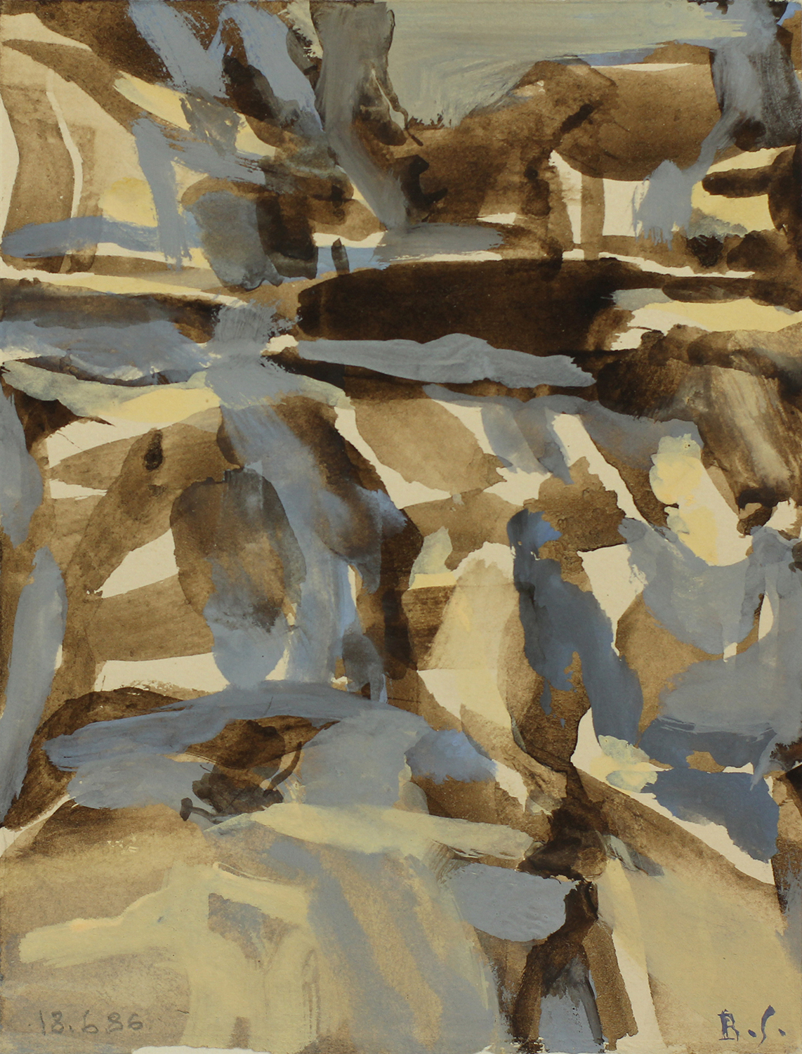 Bschorderet_1986-8-Q_18.6.86_15.7x12_gouache sur papier