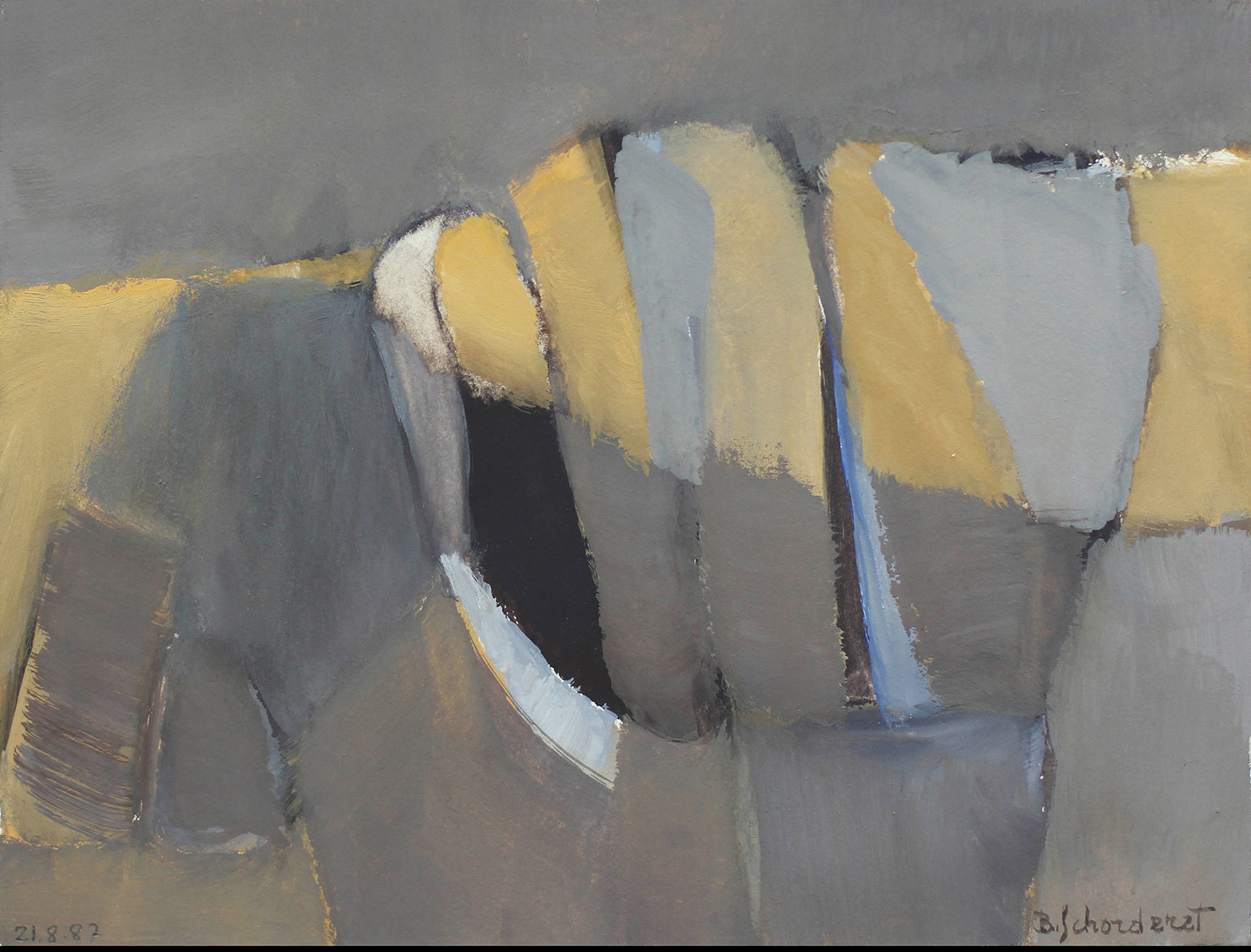 Bschorderet_1987-14-E:CLA4_21.8.87_18 x 23.5_gouache sur papier