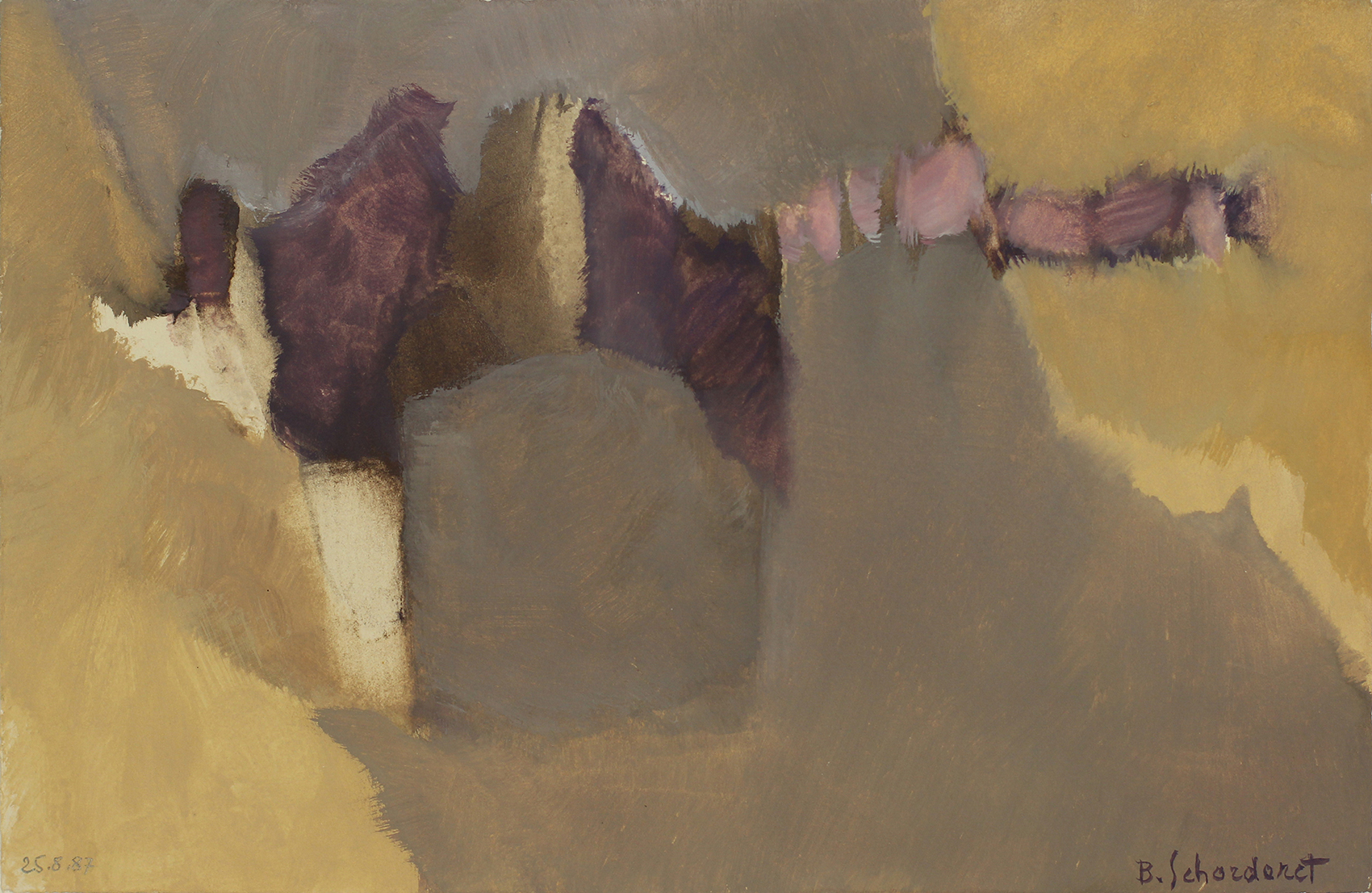 Bschorderet_1987-2-F_25.8.87_17x25.7_gouache sur papier
