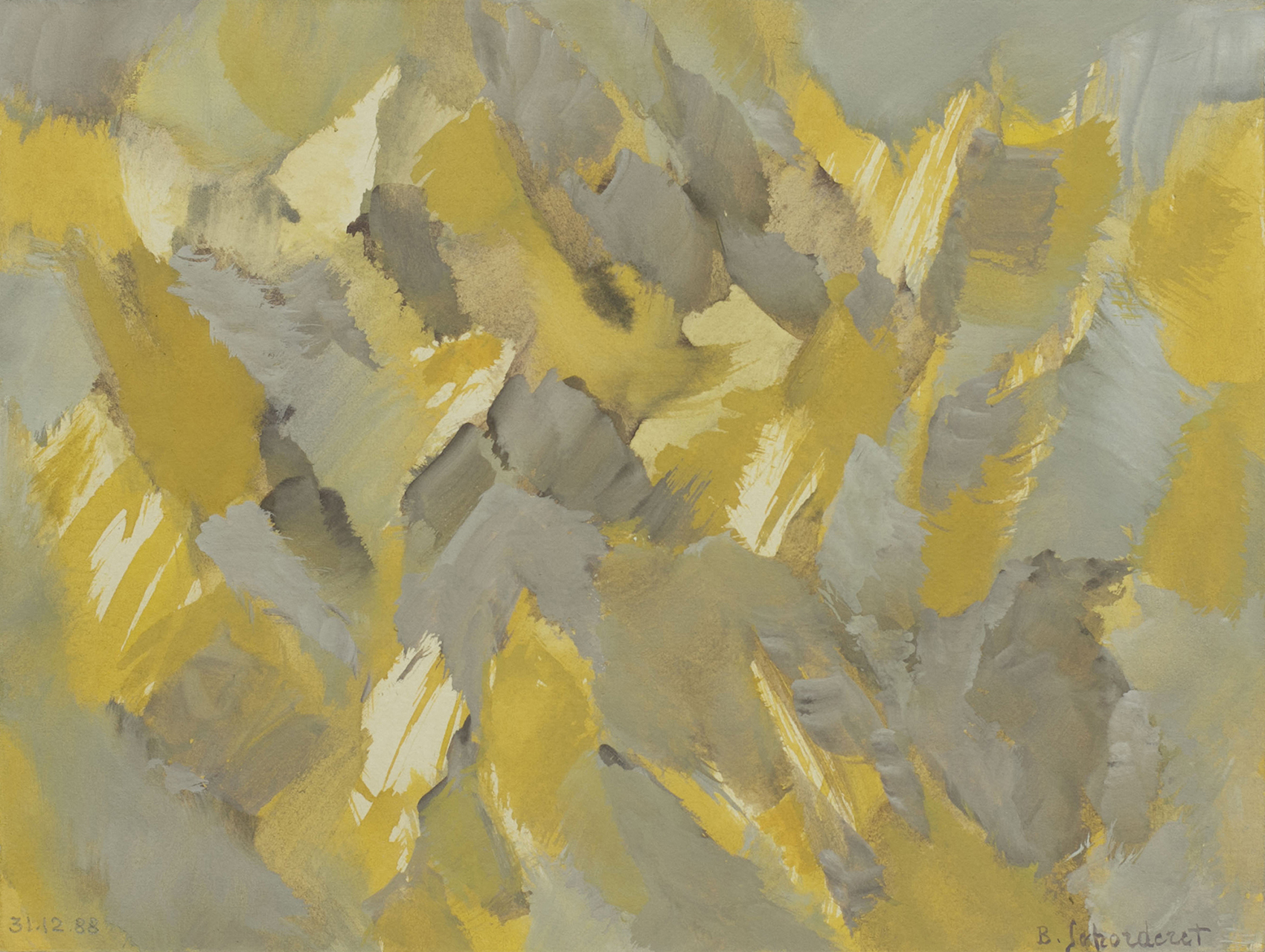 Bschorderet_1988-3-J_Nature rythmée_31.12.88_20x26_gouache sur papier