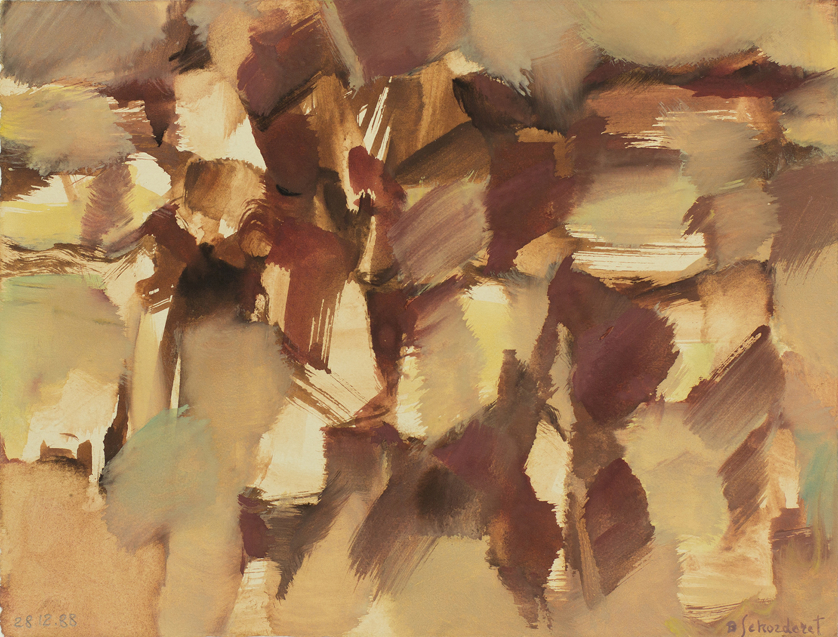 Bschorderet_1988-4-F_Construction statique_28.12.88_20x26_gouache sur papier