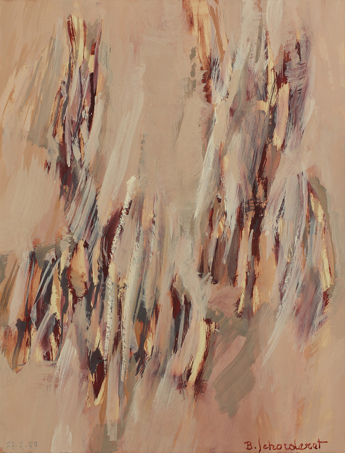 Bschorderet_1989-10-Q_Composition_27.2.89_26x20_gouache sur papier