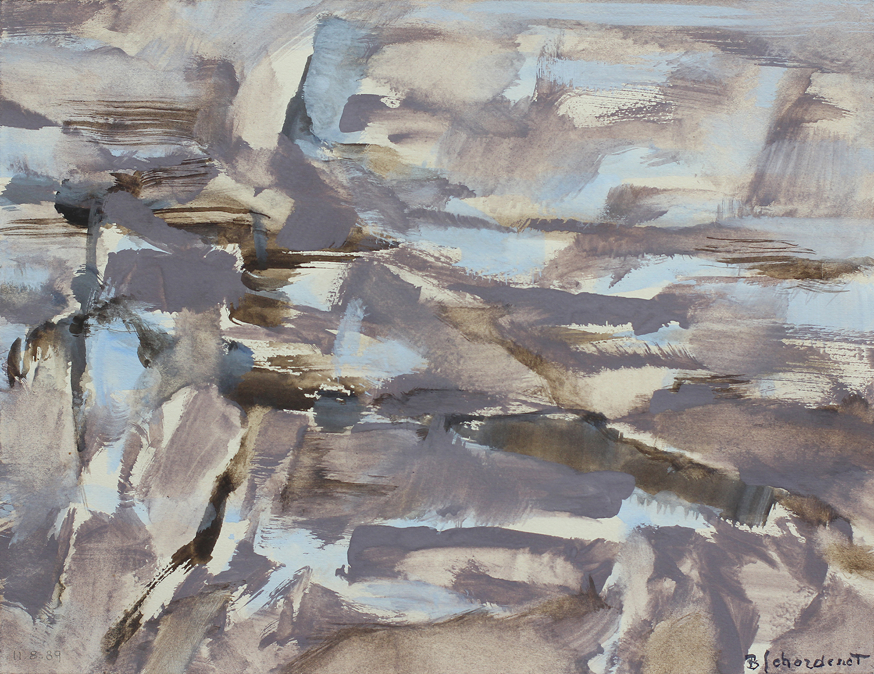 Bschorderet_1989-12-Q_11.8.89_20x26_gouache sur papier