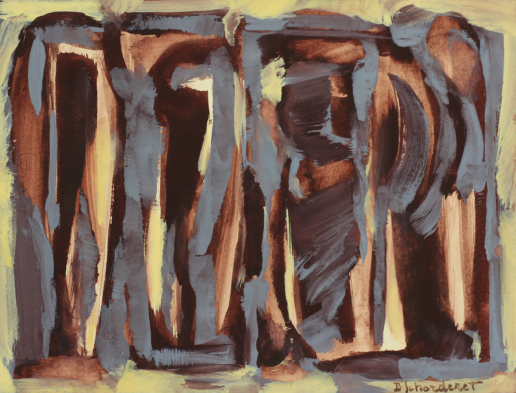 Bschorderet_1989-21-V_Arcades_20.3.89_20x26_gouache sur papier