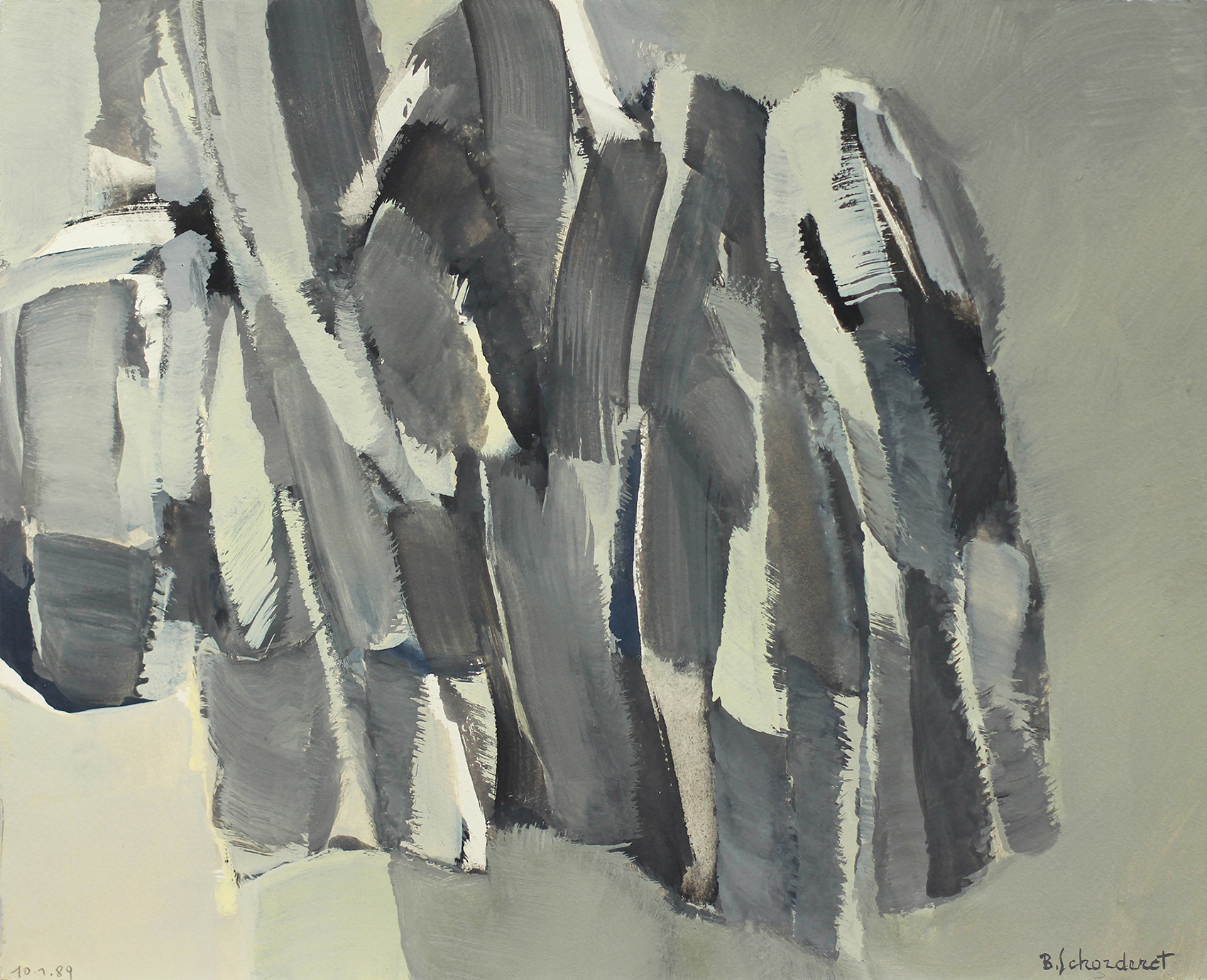 Bschorderet_1989-24-E:CLA4_10.1.89_26x32.5_gouache sur papier