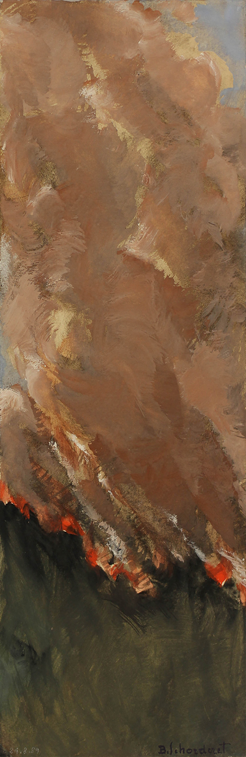 Bschorderet_1989-26-E:CLA4_21.8.89_40x13_gouache sur papier