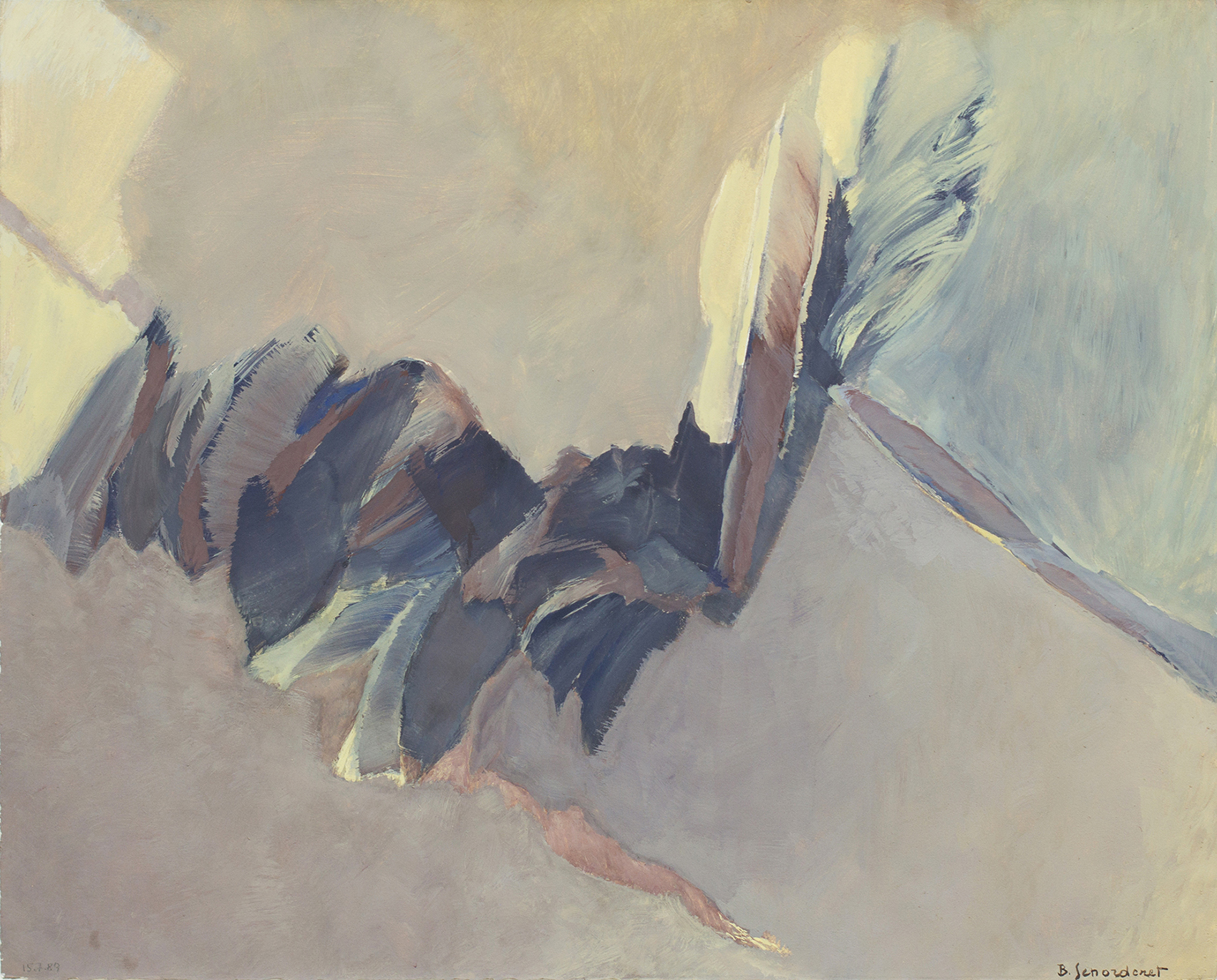 Bschorderet_1989-3_Insolite_15.07.89_40x50_gouache sur papier