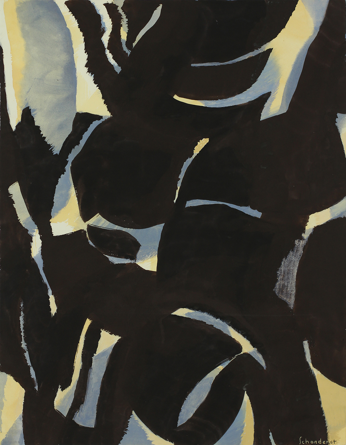 Bschorderet_1990-13-BUG1*_Forces sombres_3.14.90_62x47.5_gouache sur papier