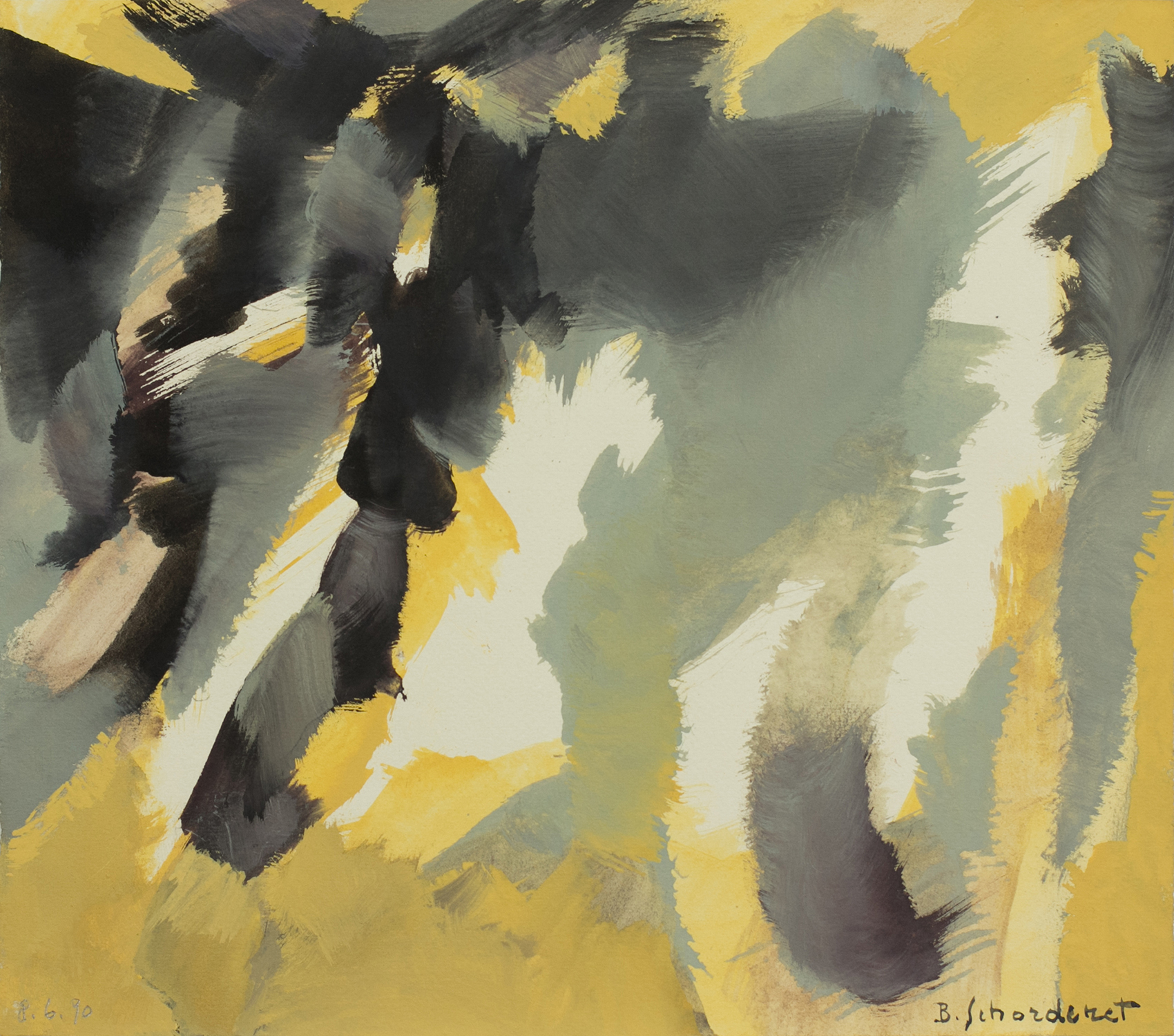 Bschorderet_1990-4-F_08.06.90_22.5x26_gouache sur papier