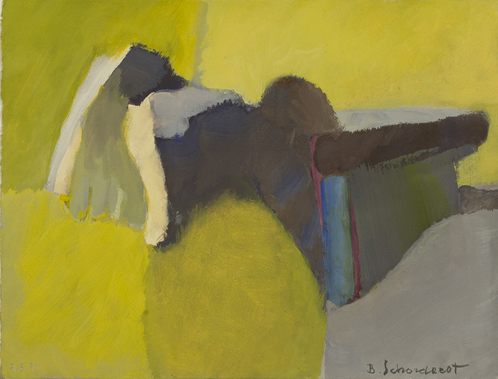 Bschorderet_1991-2-G_09.08.91_19.8×25.8_gouache sur papier