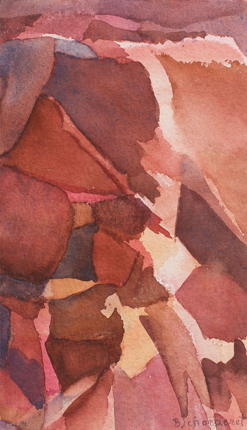 Bschorderet_1991-7-K_21.9.91_27.5×15.7_gouache sur papier