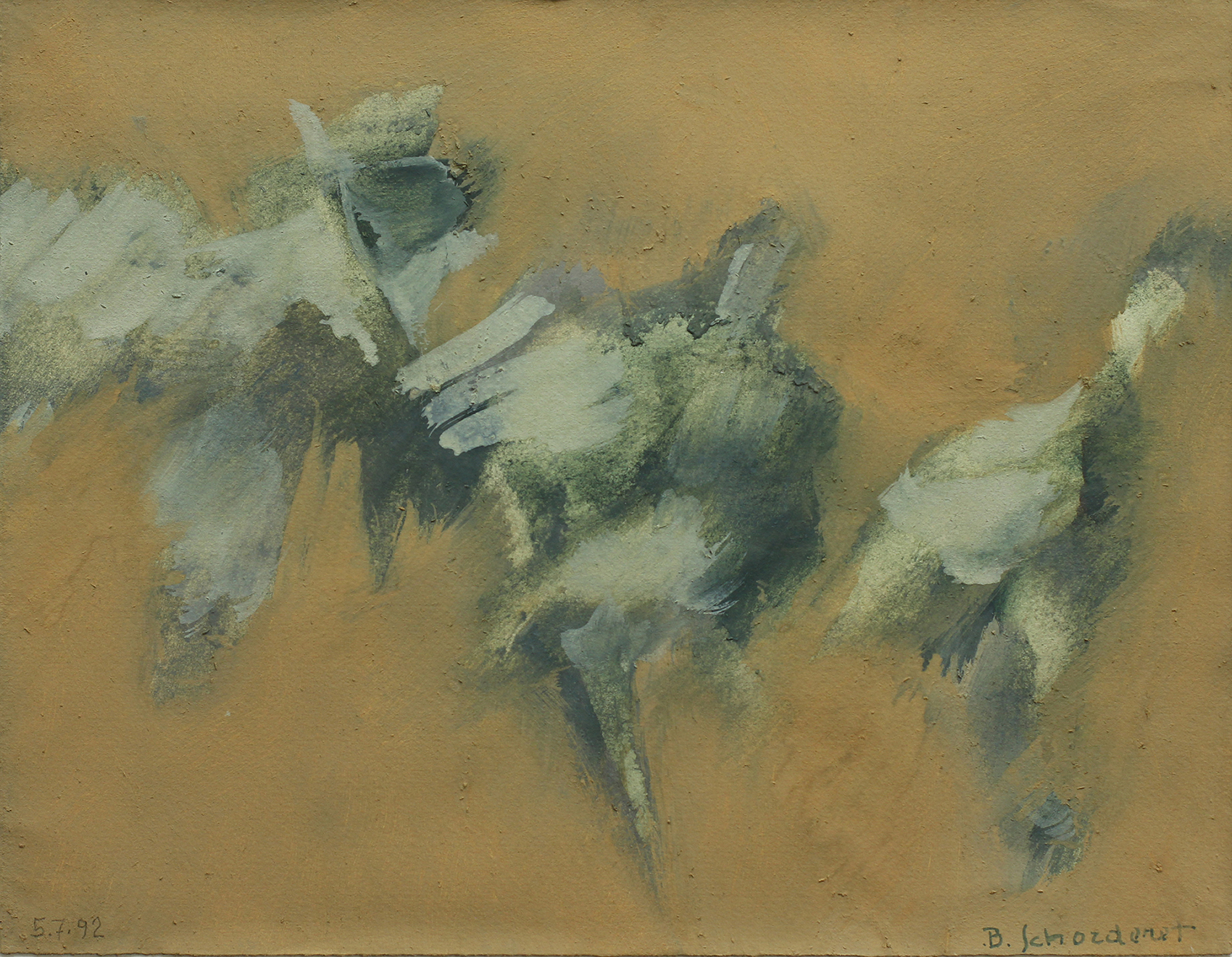 Bschorderet_1992-1-A_Les oies du capitole_05.07.92_20x25.8_gouache sur papier