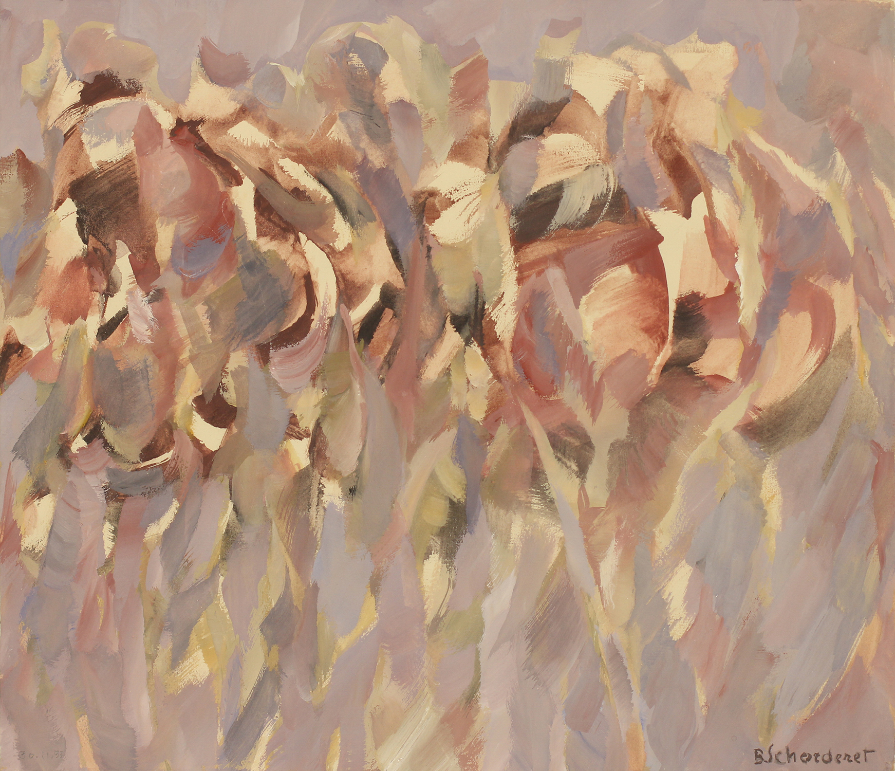 Bschorderet_1993-10-U_Tumulte_30.11.93_35.3x40_gouache sur papier