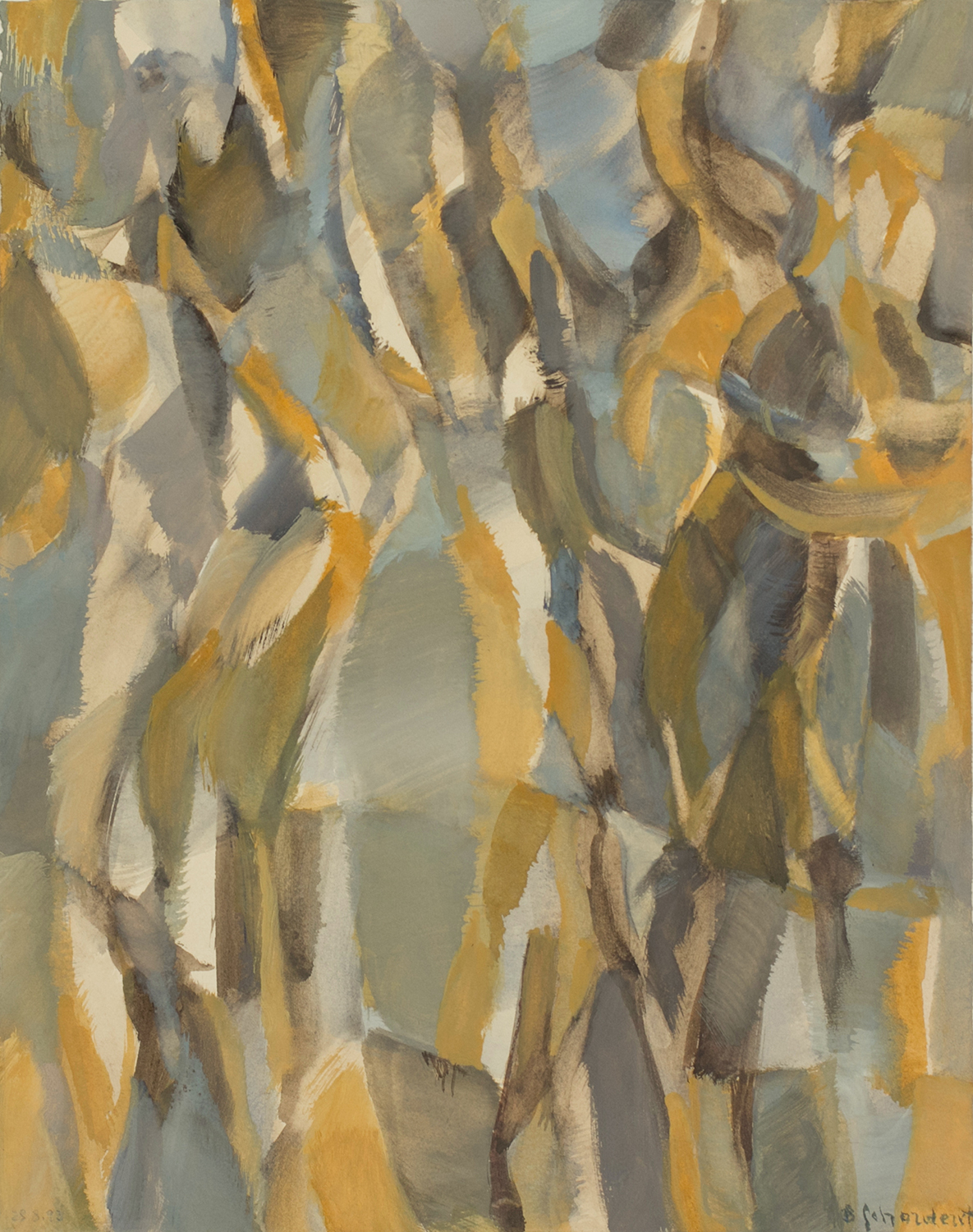 Bschorderet_1993-2-W_Matin_28.08.93_33.3x26_gouache sur papier