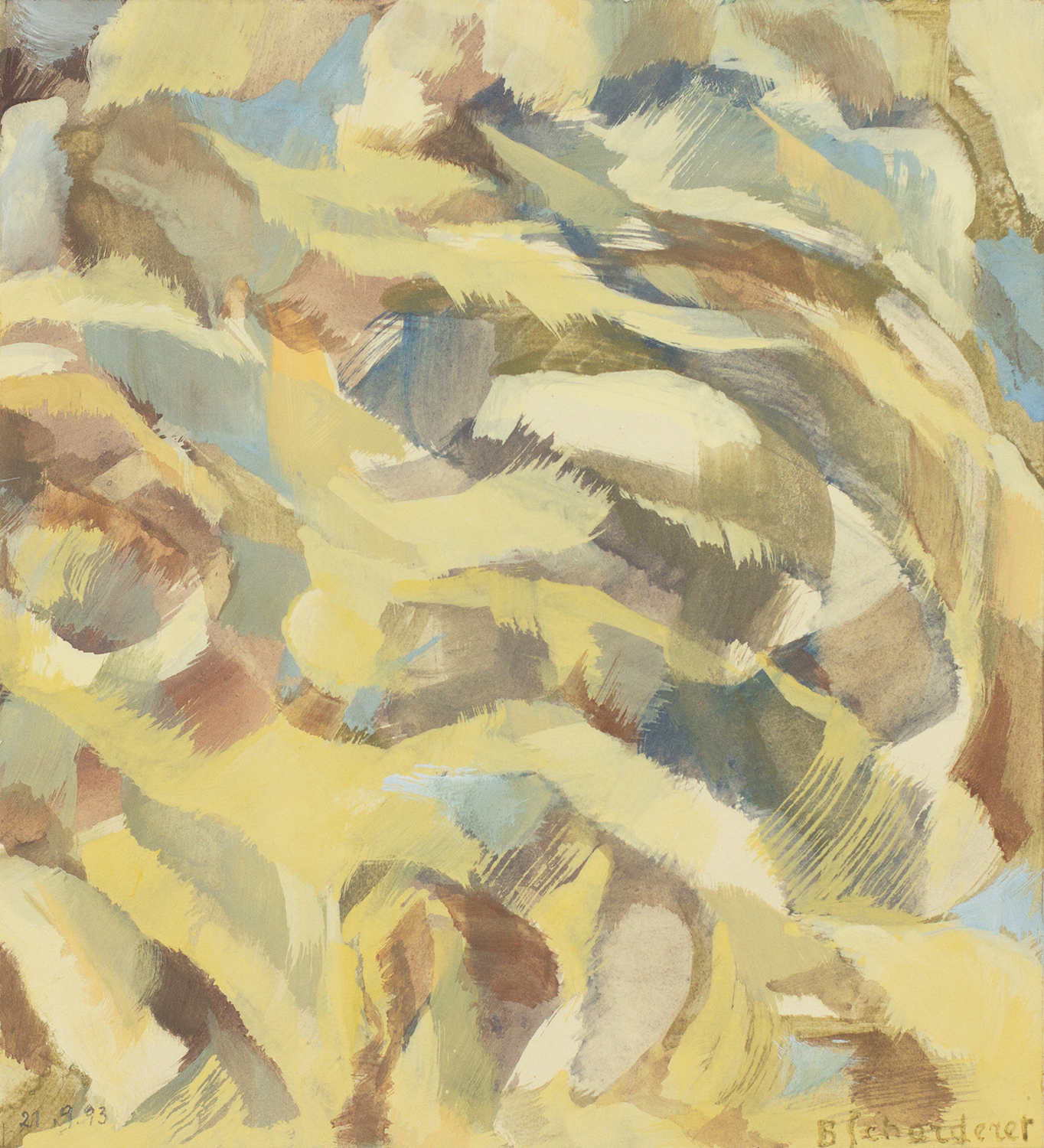 Bschorderet_1993-5-W_21.09.93_25.7×23.4_gouache sur papier