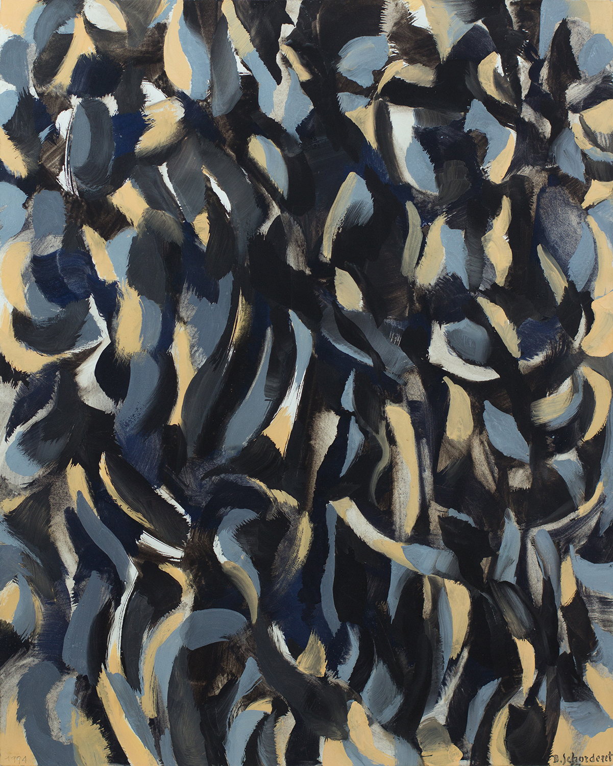 Bschorderet_1994-2_Composition_1994_50x40_gouache sur papier