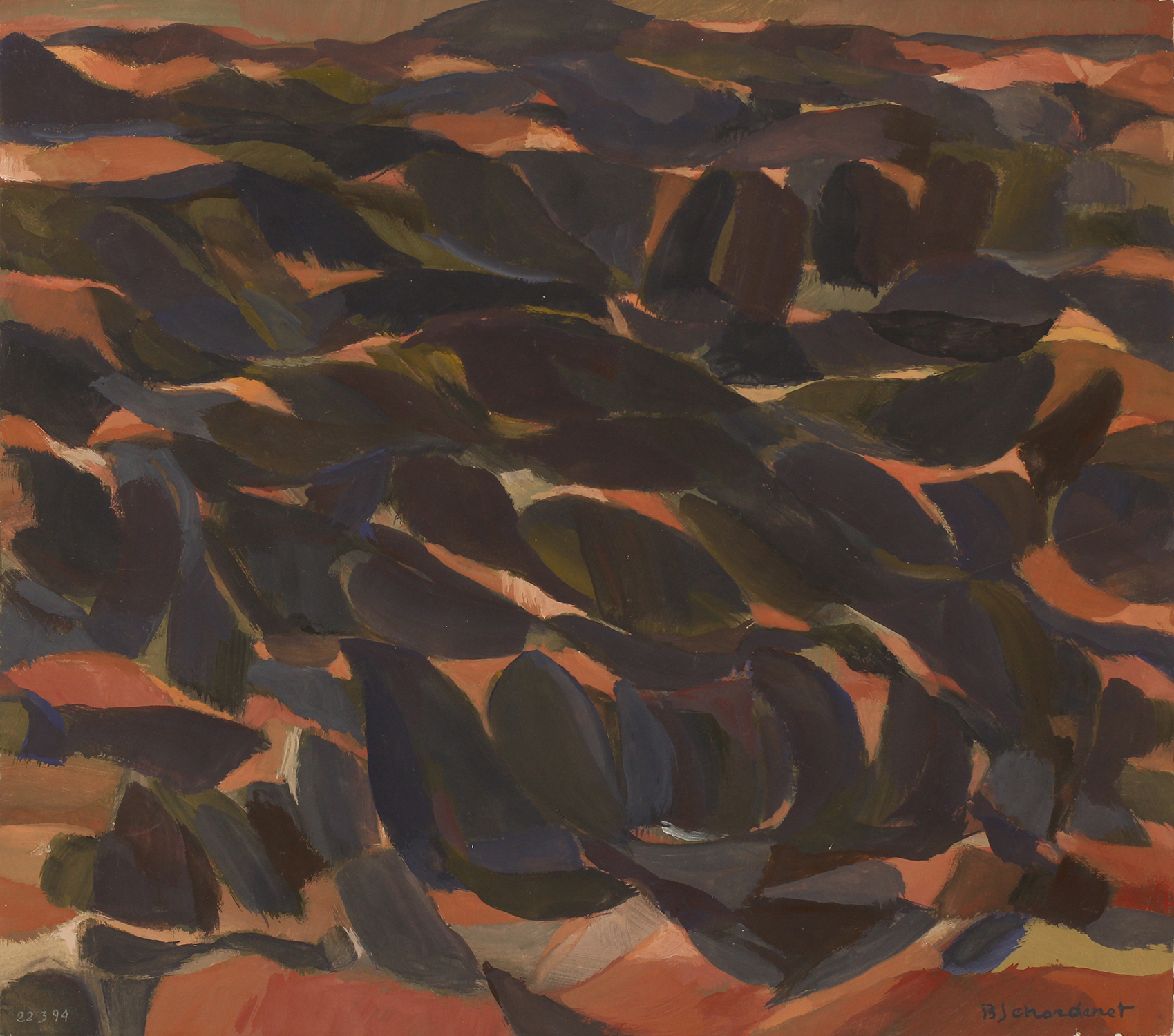 Bschorderet_1994-7-U_Varech_22.3.94_33 x 37.5_gouache sur papier