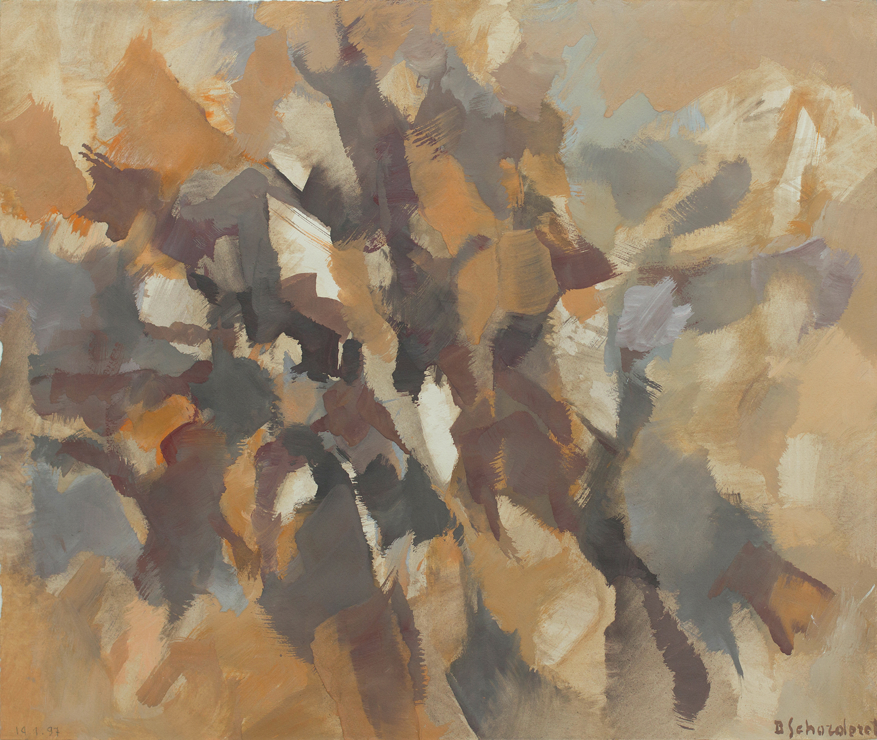 Bschorderet_1997-1-P_14.1.97_40.3×47.5_gouache sur papier