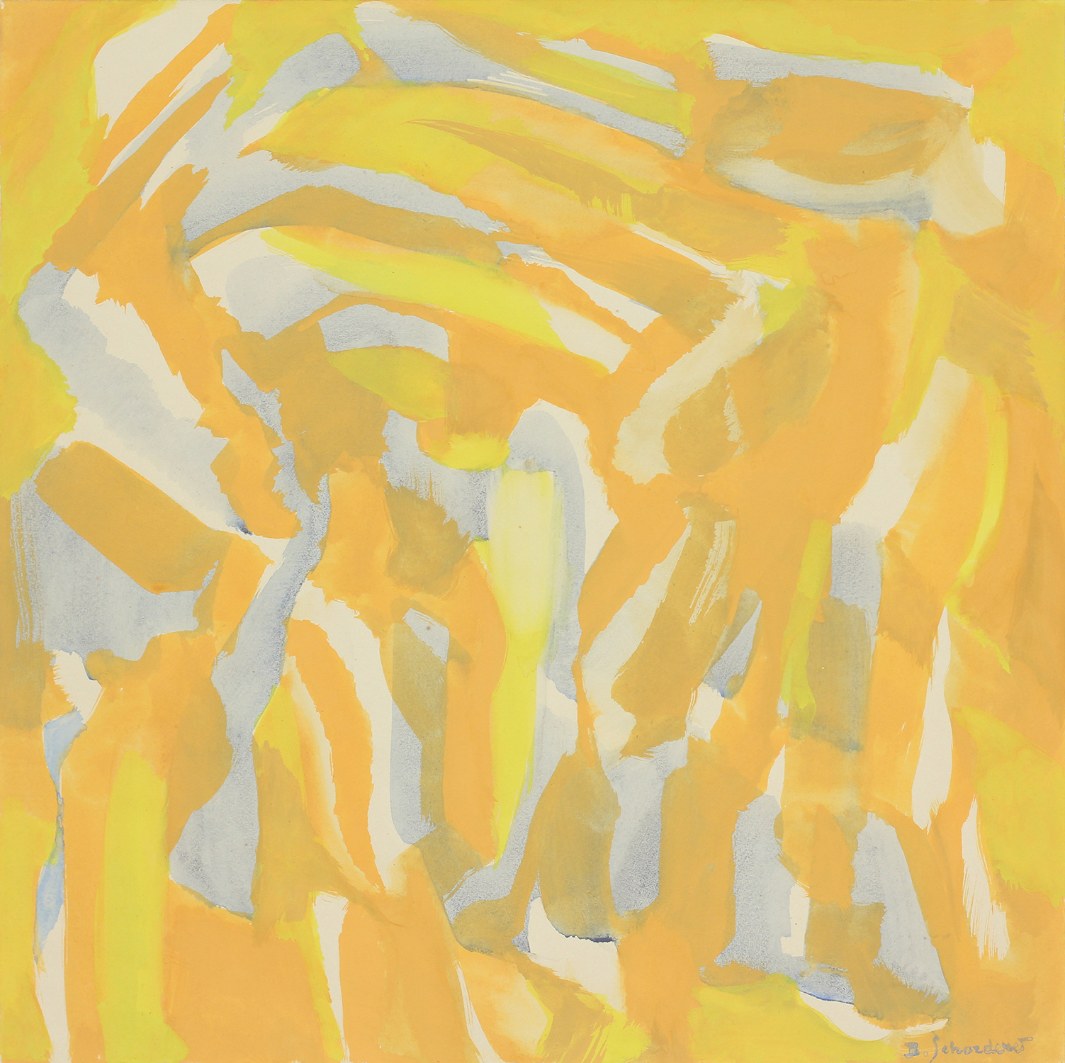 Bschorderet_1998_40x40_gouache et encre sur papier